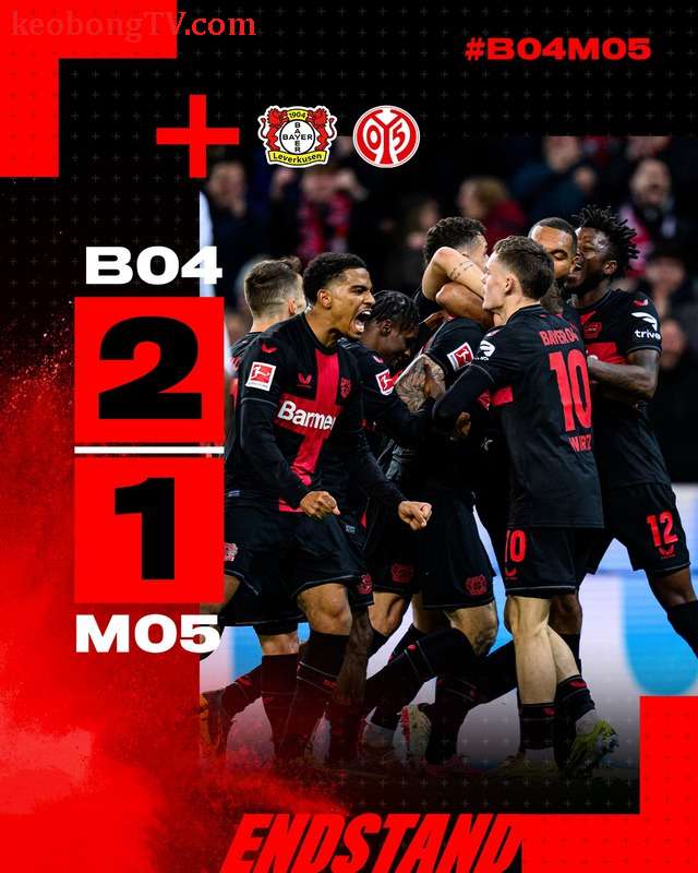  Bayer Leverkusen bắt đầu nước rút đến chức quán quân Bundesliga